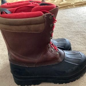 Men waterproof extreme cold winter boots, LLBean with liner